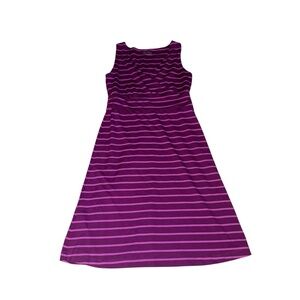 Magenta purple pink Eddie Bauer Sleeveless Striped Dress – Size XS